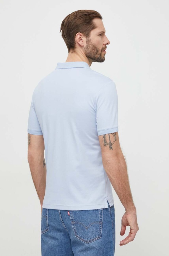 Bavlnené polo tričko Calvin Klein K10K111657 modrá AA00