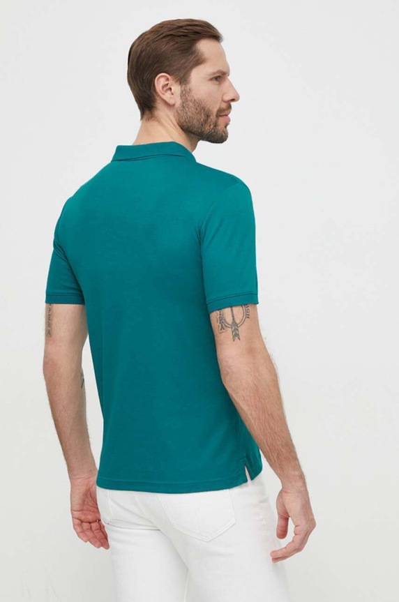 Calvin Klein polo bawełniane K10K111657 zielony AA00