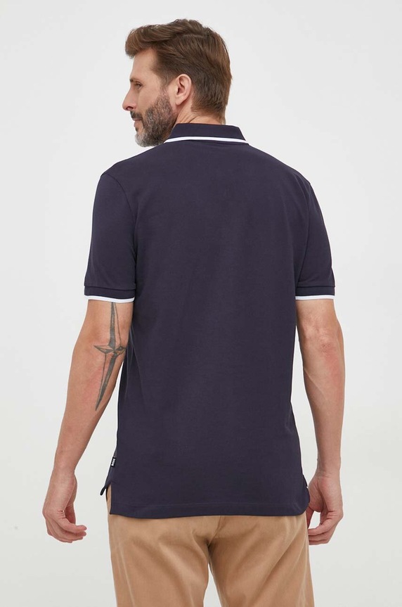 Odzież BOSS polo bawełniane Parlay 190 50494697 granatowy