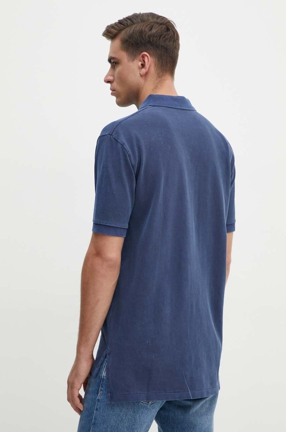 Ρούχα Βαμβακερό μπλουζάκι πόλο Polo Ralph Lauren 710850860 σκούρο μπλε
