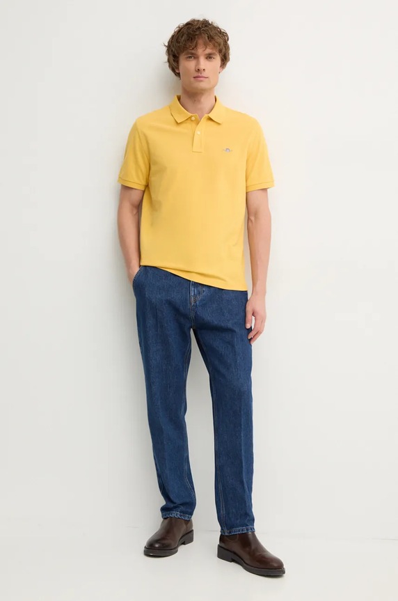 Gant polo męskie bawełniane 2210. żółty SS26
