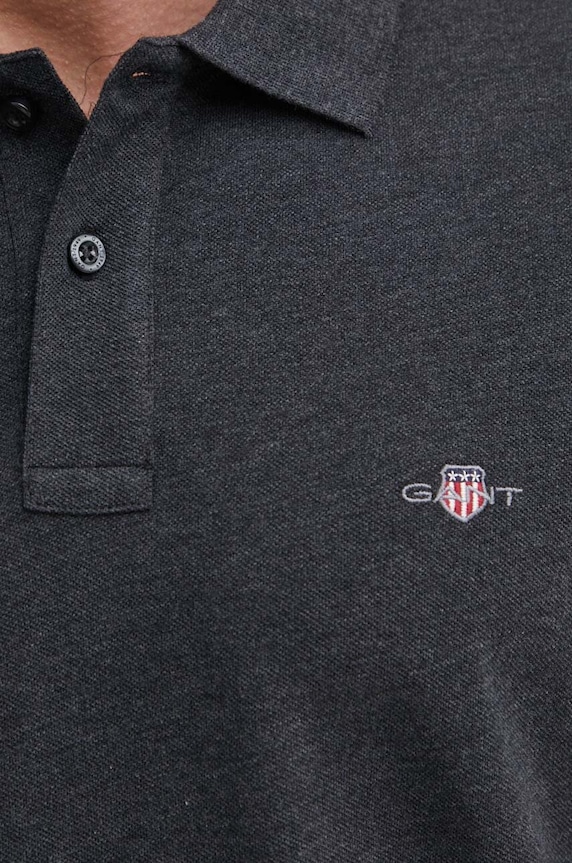 Gant polo męskie bawełniane 2210. szary