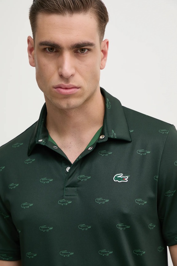 Lacoste tricou polo verde DH5175