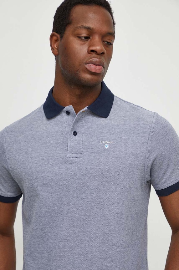 Barbour pamut póló sötétkék MML0628