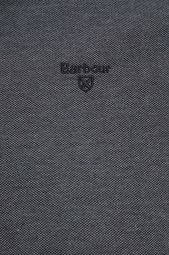Barbour polo bawełniane MML0628 czarny
