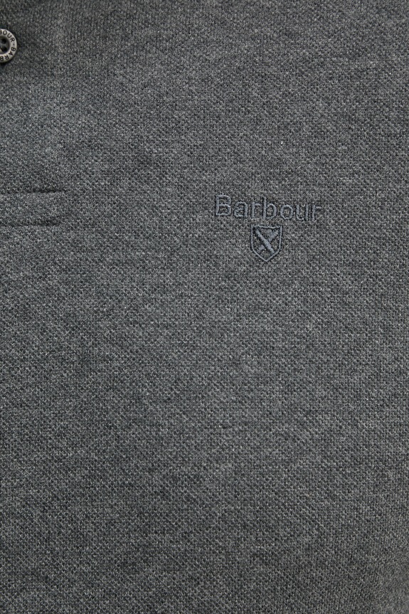 Barbour longsleeve bawełniany MML0705 szary