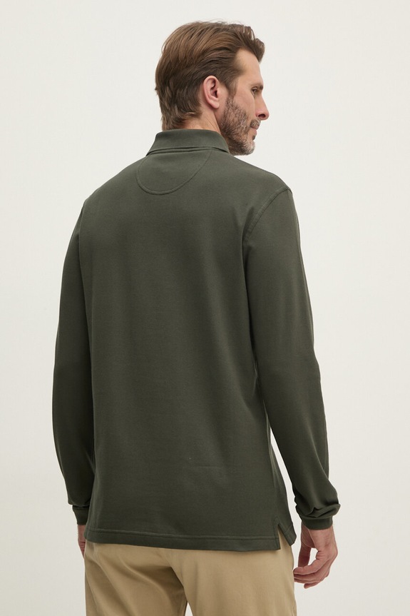 Odzież Barbour longsleeve bawełniany MML0705 zielony