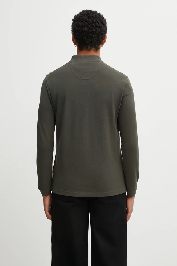 Дрехи Памучна блуза с дълги ръкави Barbour MML0705 зелен