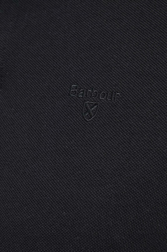 Barbour longsleeve bawełniany MML0705 czarny