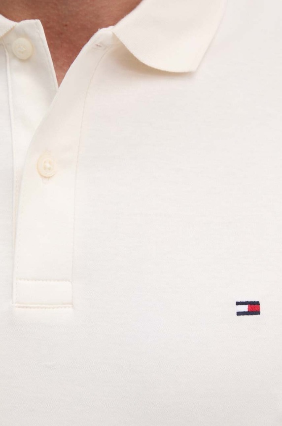 Tommy Hilfiger polo bawełniane beżowy MW0MW35585