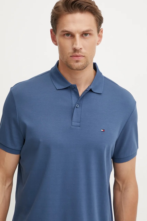 Odjeća Pamučna polo majica Tommy Hilfiger MW0MW35585 mornarsko plava