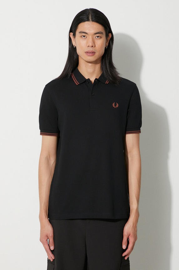 Fred Perry cotton polo shirt cotton black M3600.U35
