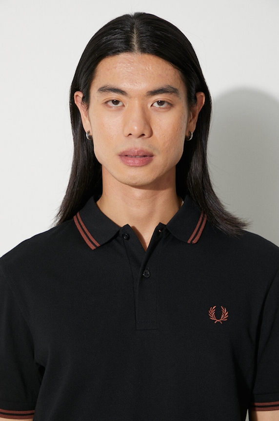 Fred Perry cotton polo shirt M3600.U35 black