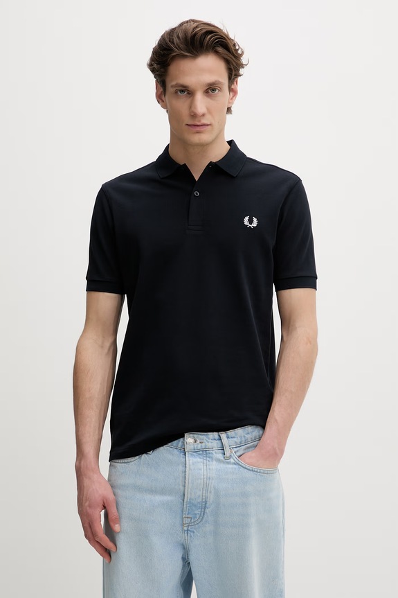 Fred Perry polo bawełniane regular granatowy M6000.608