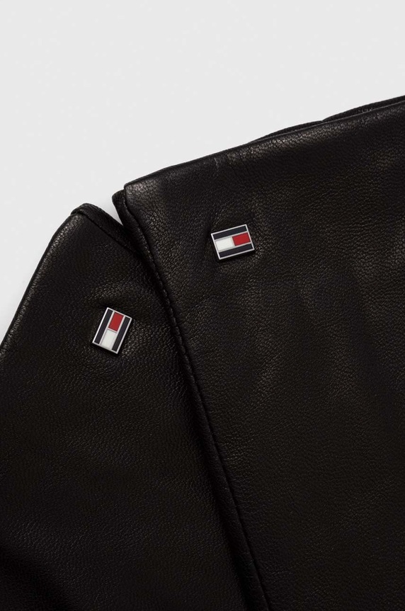 Tommy Hilfiger rękawiczki skórzane AM0AM11482 czarny NC25