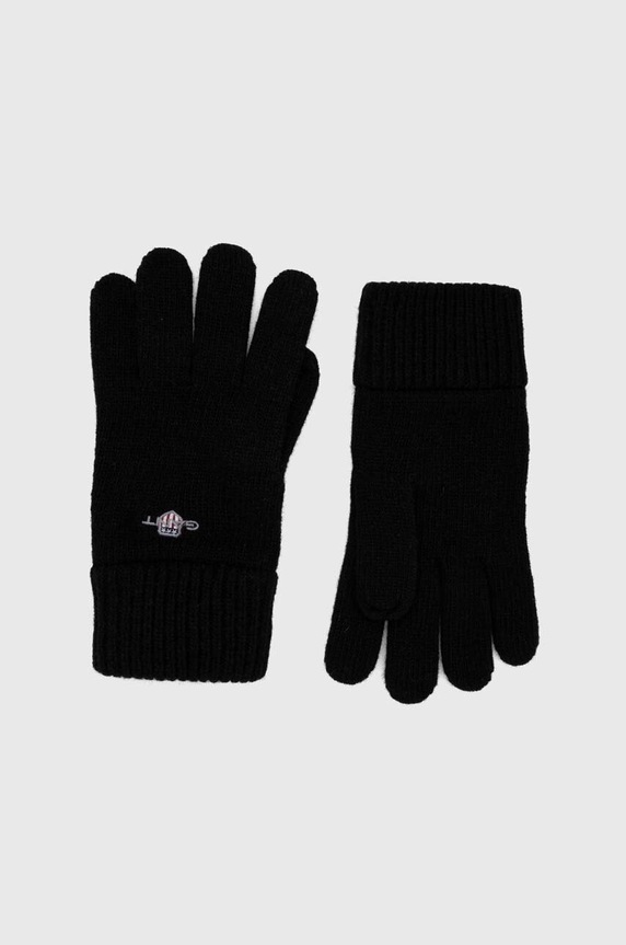 Gant manusi de lana lana negru 9930003