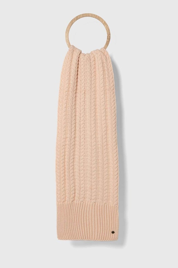 Κασκόλ Roxy πλεκτό ύφασμα μπεζ ERJAA04201