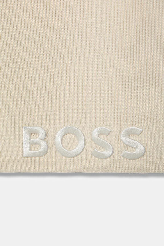 BOSS fular de lână Lara_scarf 50497861 bej AW25
