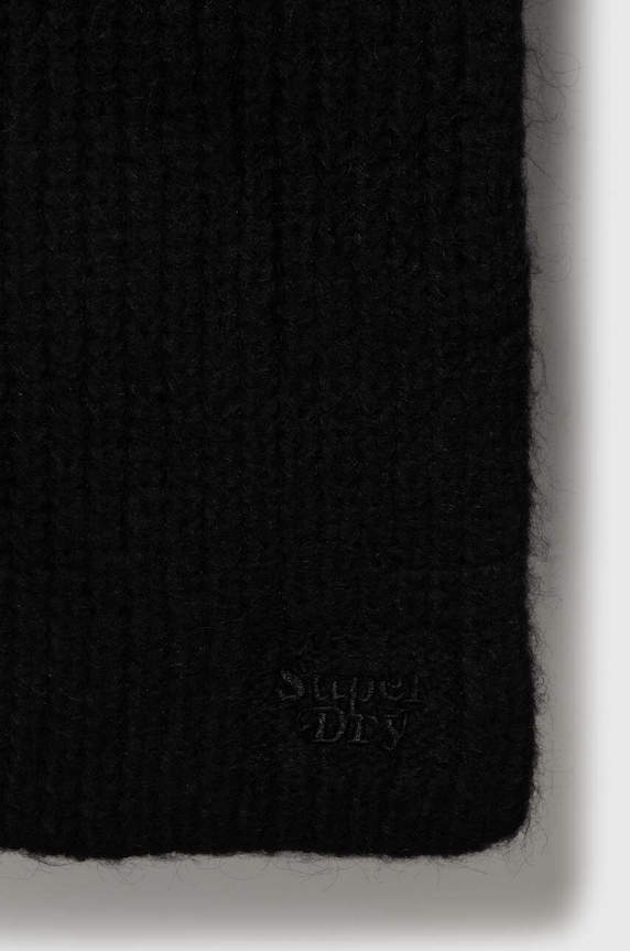 Superdry esarfa din amestec de lana W9310069A.02A negru AW23