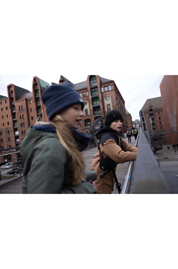 Jack Wolfskin komin dziecięcy SPIRIT FLEECE 1911171 granatowy