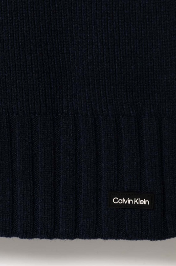 Kratki vuneni šal Calvin Klein K50K511006 mornarsko plava AW23