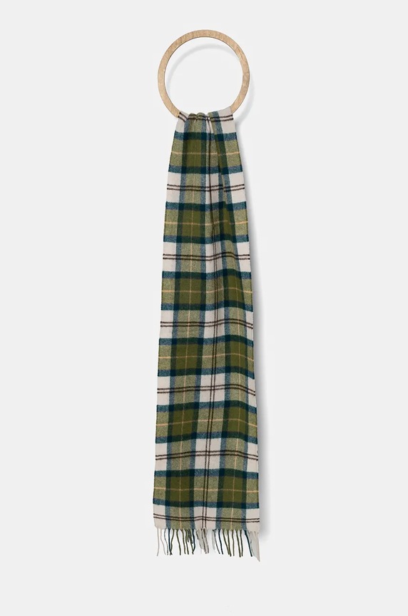 Barbour eșarfă de lână cu modele multicolor USC0001