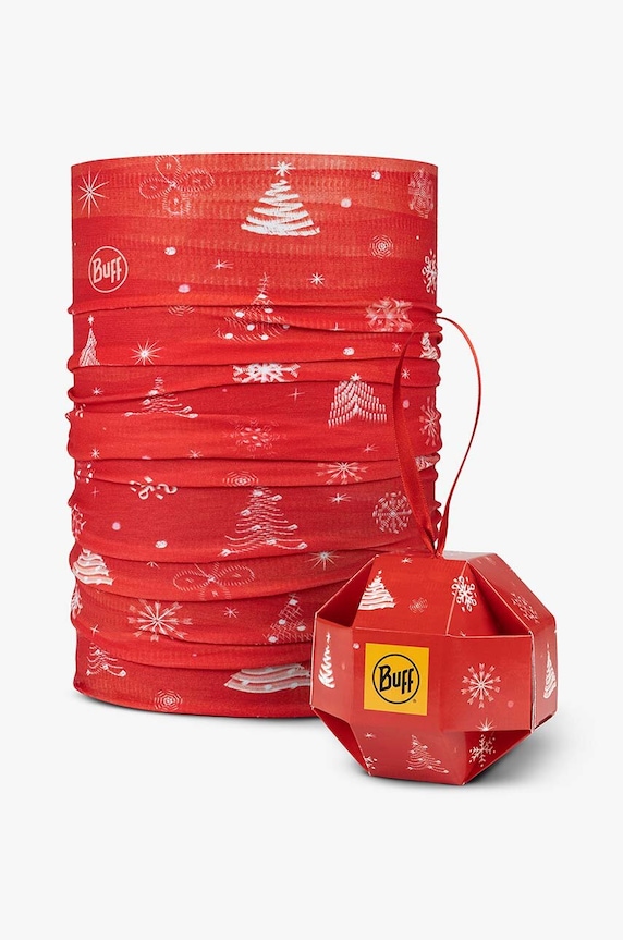 Buff fular împletit Original Ecostretch cu modele rosu 134771.425.10.00