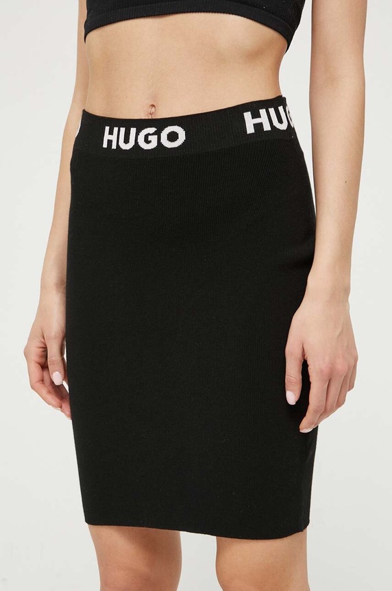 HUGO spódnica 50493756 czarny AW23