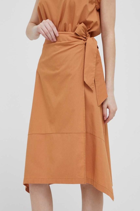 Φούστα DKNY casual καφέ P3DN0S58