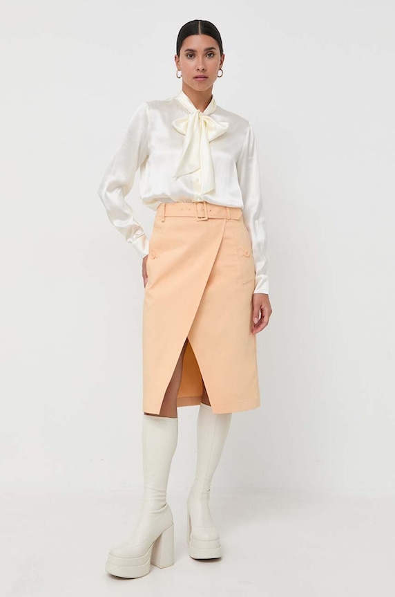 Юбка Patrizia Pepe casual оранжевый 8G0337.A301