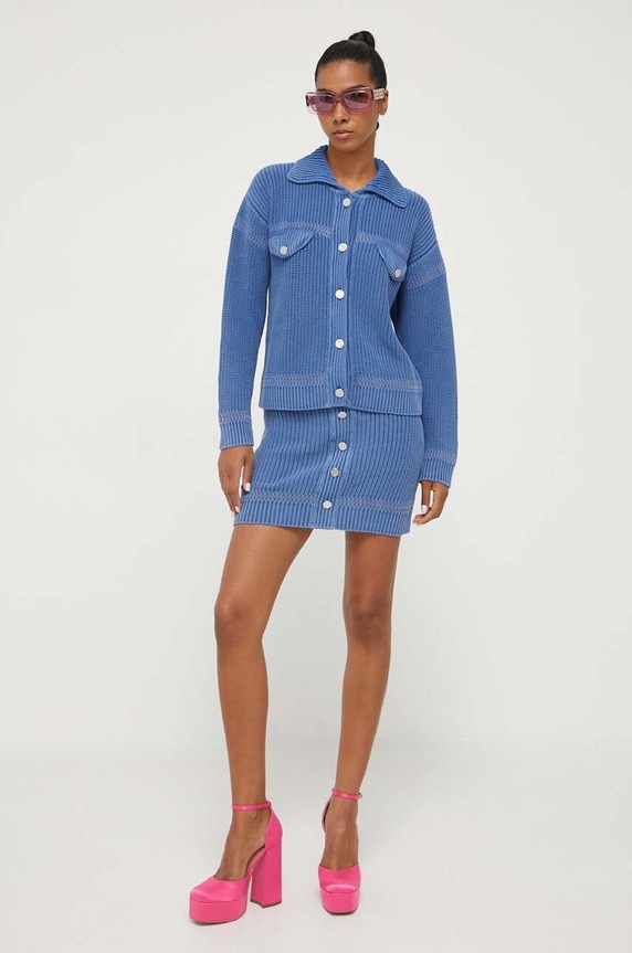 Moschino Jeans szoknya 0180.8209 kék AW23