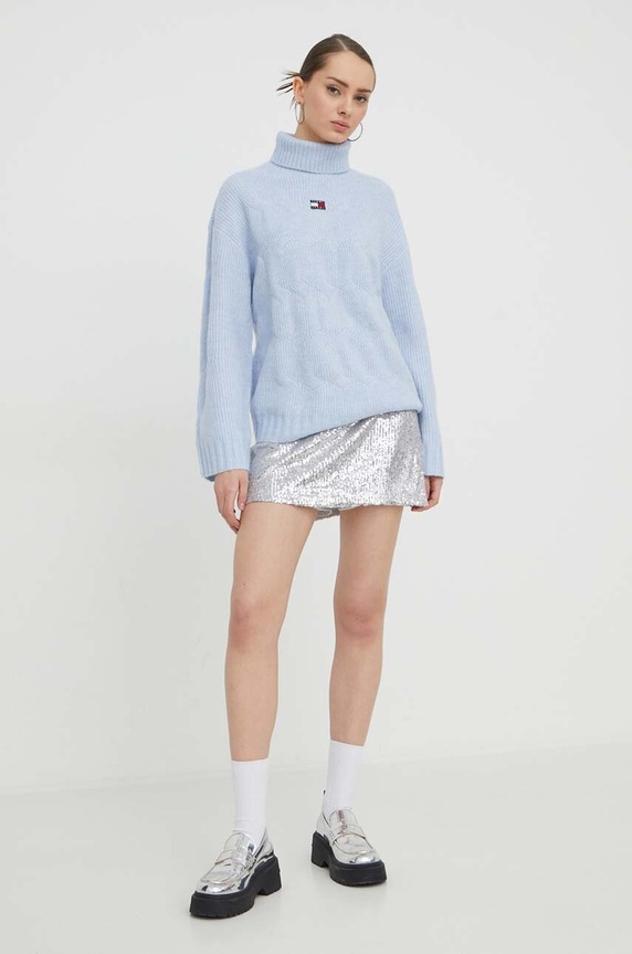 Abercrombie & Fitch spódnica KI143.3307.904 srebrny AW23