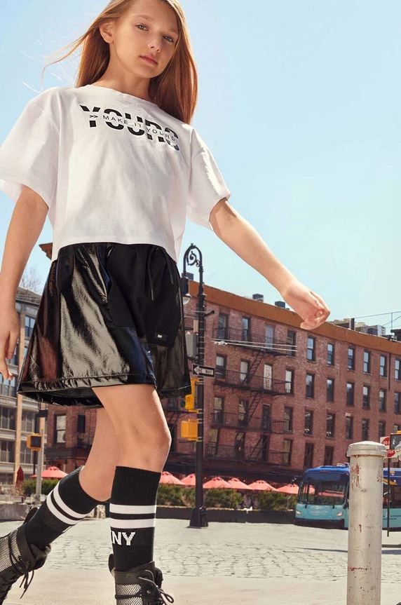 Παιδική φούστα DKNY μαύρο D33623.162.174