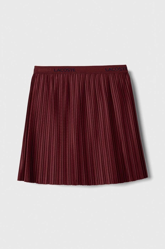 Lacoste gonna bambina JJ5286 granata AW23