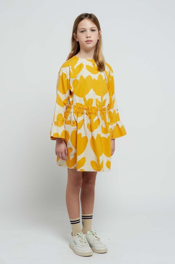 Bobo Choses spódnica bawełniana dziecięca 223AC090 biały