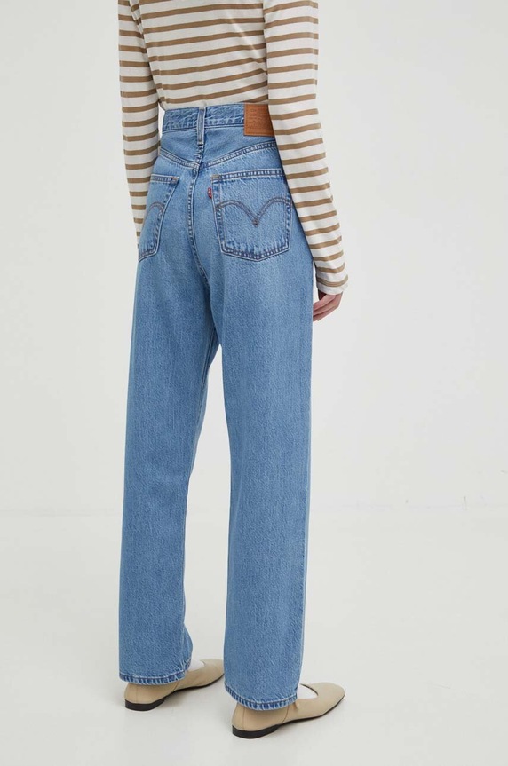 Odjeća Traperice Levi's RIBCAGE STRAIGHT ANKLE 72693.0130 plava
