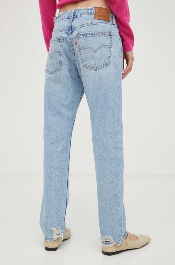 Oblačila Kavbojke Levi's MIDDY STRAIGHT A4690.0004 modra