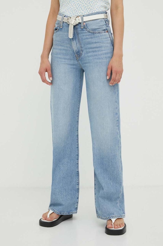 Traperice Levi's RIBCAGE WIDE LEG visoki plava A6081.0002