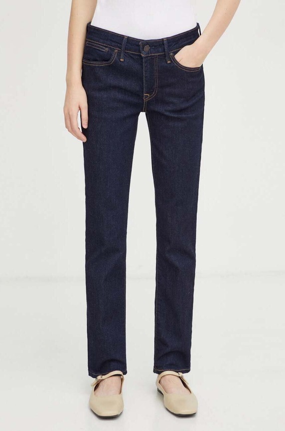 Traperice Levi's 712 SLIM WELT POCKET srednje visoki mornarsko plava A6199.0002