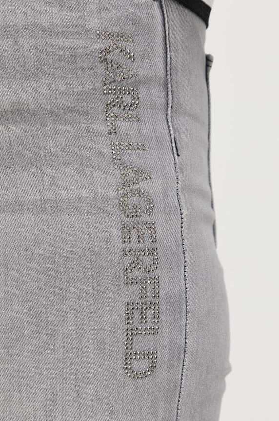 Karl Lagerfeld jeansy szary 235W1105