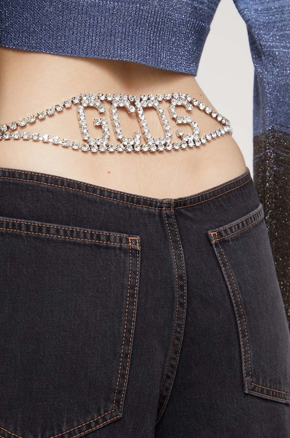 GCDS jeansy CC94W350224 czarny