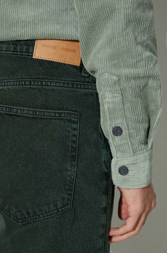 Τζιν παντελόνι Samsoe Samsoe Eddie M23300043 πράσινο