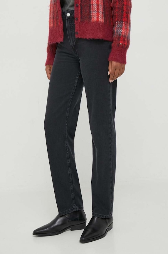 Τζιν παντελόνι Tommy Hilfiger Classic Planet friendly μαύρο WW0WW40288