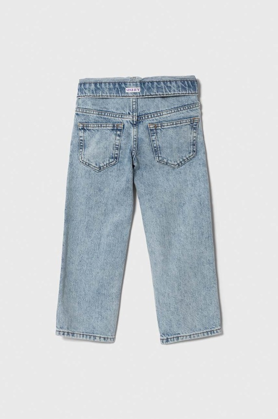 Fete Sisley jeans copii 4YO7YE00O.G.SEASONAL albastru