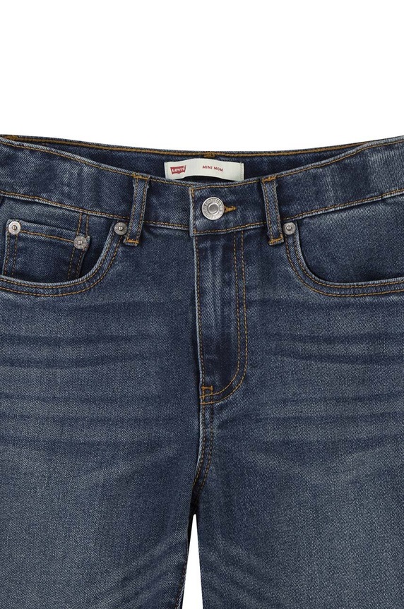 Dziewczynka Levi's jeansy dziecięce Mini Mom Jeans 3EG377 niebieski