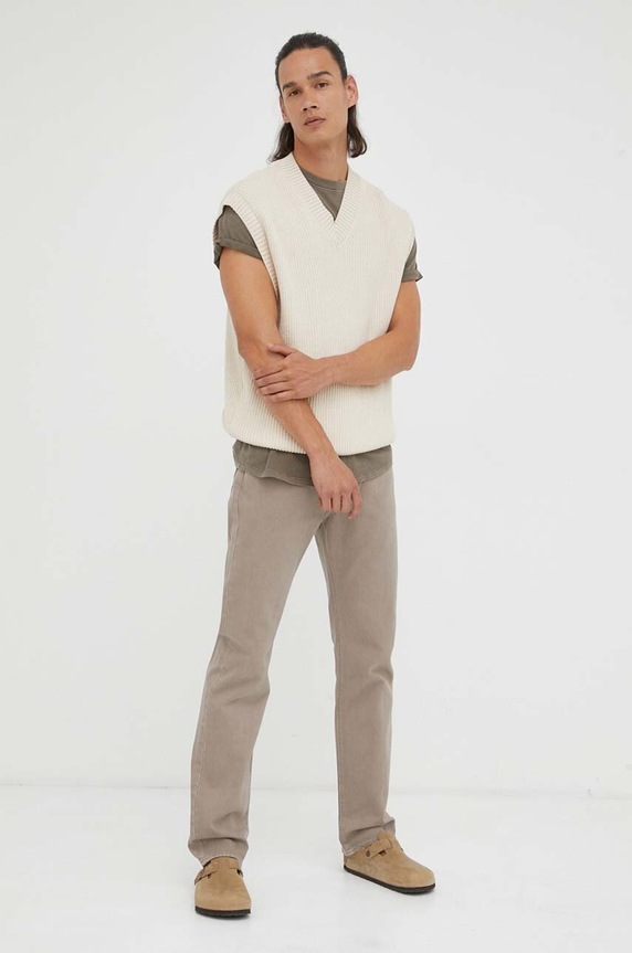 Traperice Levi's 501 00501.3400 bež AW24