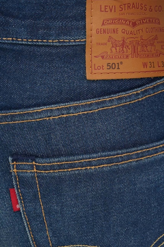 Памучни дънки Levi's 501 тъмносин 00501.3411