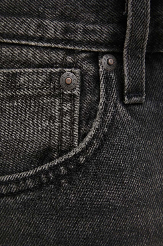 Levi's jeansy 551Z AUTHENTIC STRAIGHT czarny 24767.0062