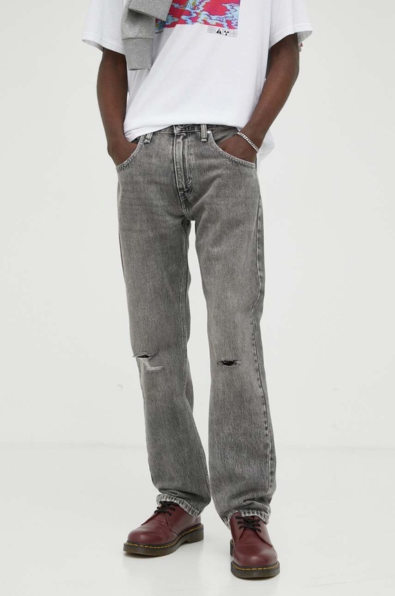 Levi's jeansy SILVERTAB STRAIGHT szary A3666.0010