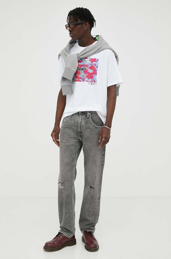 Levi's jeansy SILVERTAB STRAIGHT A3666.0010 szary AW23